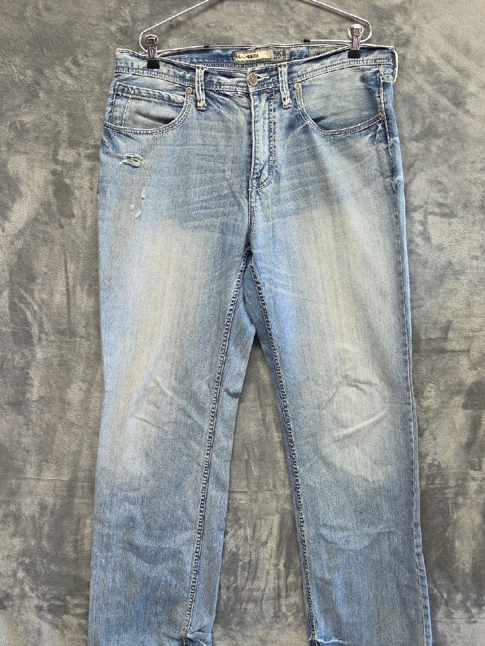 BKE Light Wash Men's Seth Straight Jeans sz 36 XL